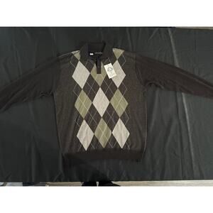 NWT Sorano Sweater Brown Checkered